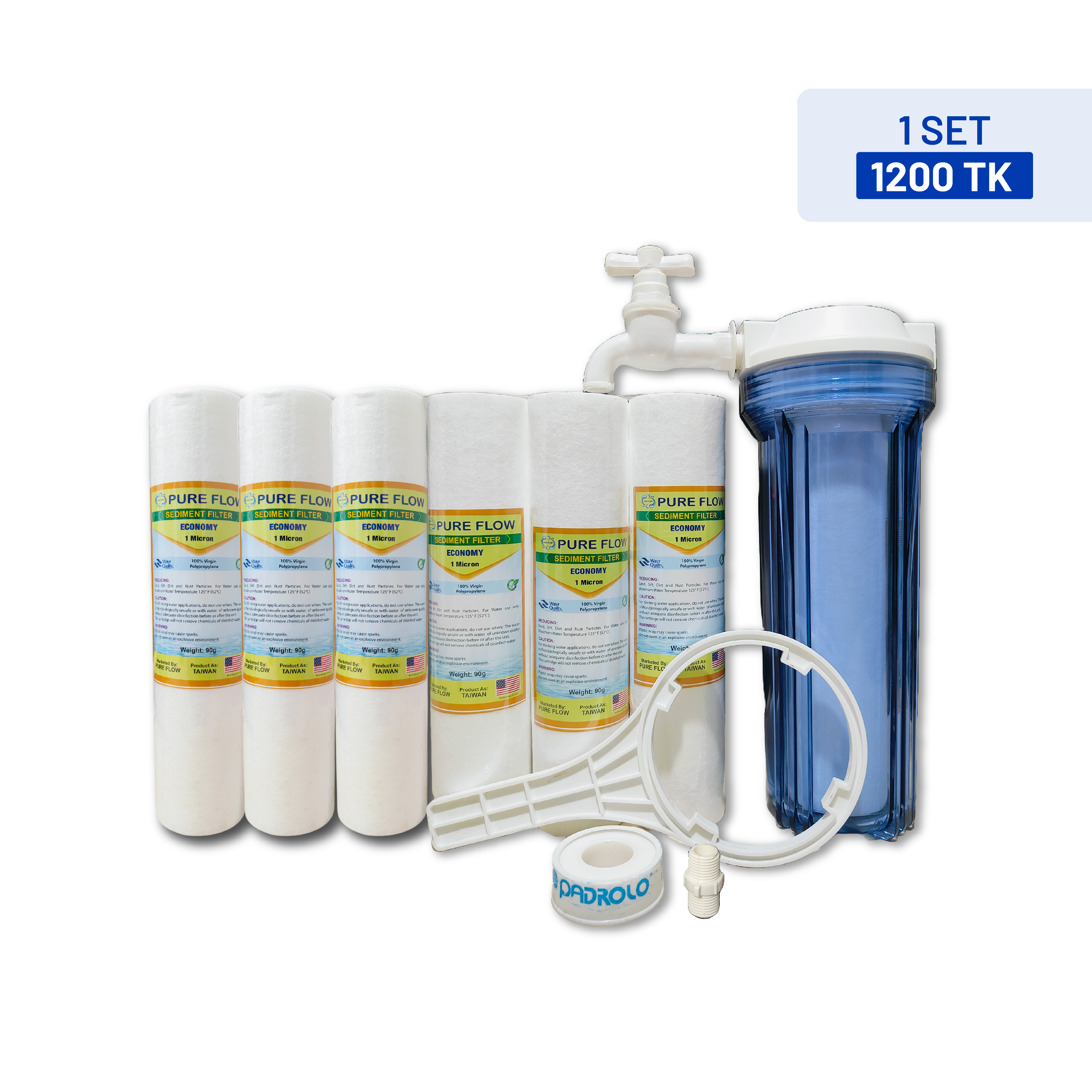Pure Flow Single Housing Filter Package