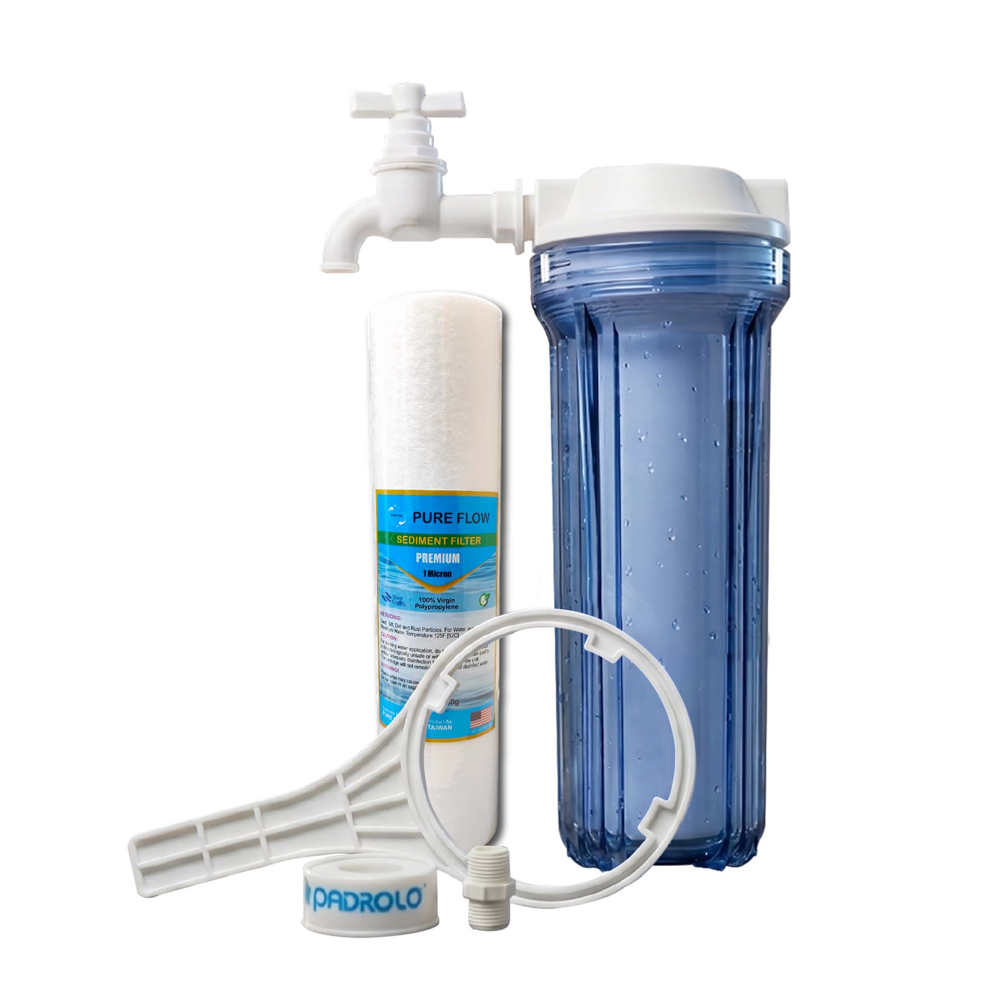 Pure Flow Iron Removal Housing Filter Set | 10 Inch